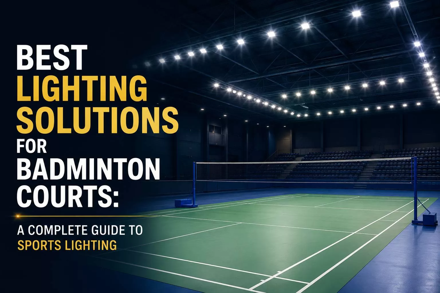 Best Lighting Solutions for Badminton Courts: A Complete Guide to Sports Lighting
